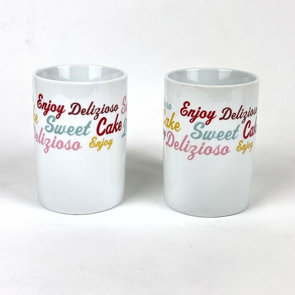 Set of 2 CAKE BOSS Icing & Script Quotes 10 fl. oz. Coffee Tea Mug Cups - Picture 2 of 7